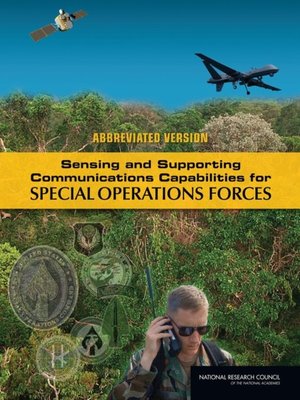 cover image of Sensing and Supporting Communications Capabilities for Special Operations Forces